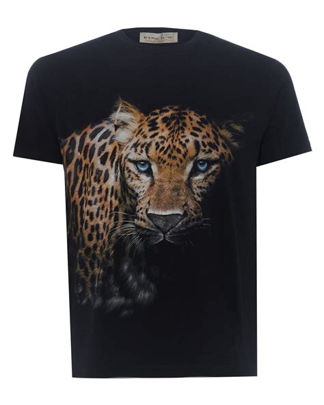 mens leopard print t shirt